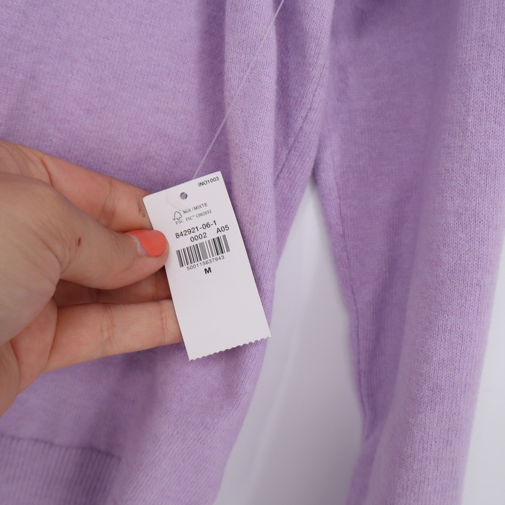Old Navy Womens Lavender Purple Crew Neck Button Front Cardigan Sweater M - Picture 4 of 7